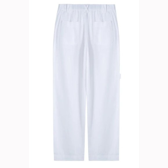 Truce (Nordstrom Brand) Girls' White Linen Blend Pants - Picture 7 of 8